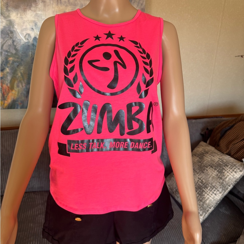 Zumba Fitness Neon Pink Muscle Tee